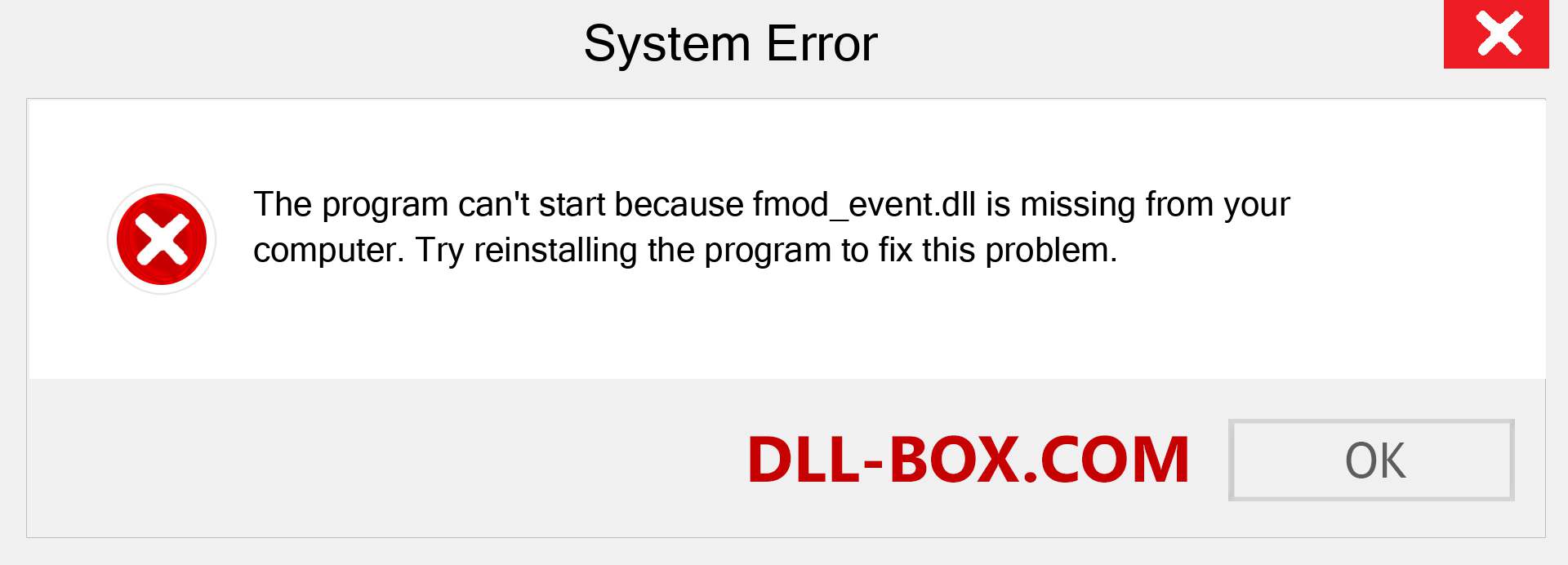  fmod_event.dll file is missing?. Download for Windows 7, 8, 10 - Fix  fmod_event dll Missing Error on Windows, photos, images